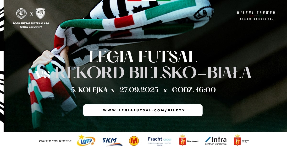 Legia Warszawa Futsal vs Rekord Bielsko-Biała